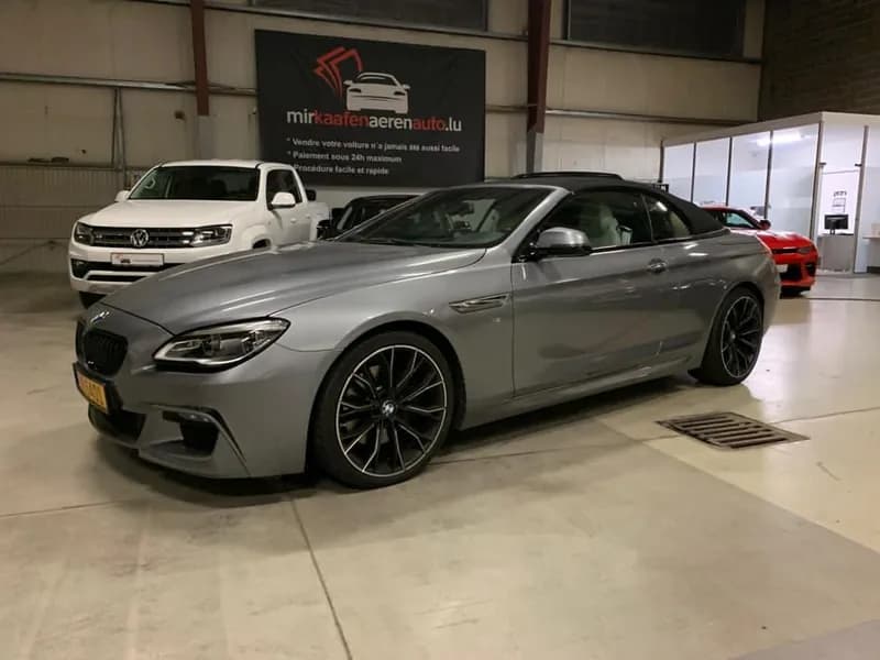 BMW 6er Cabrio grau im MKAA Autohaus Luxemburg